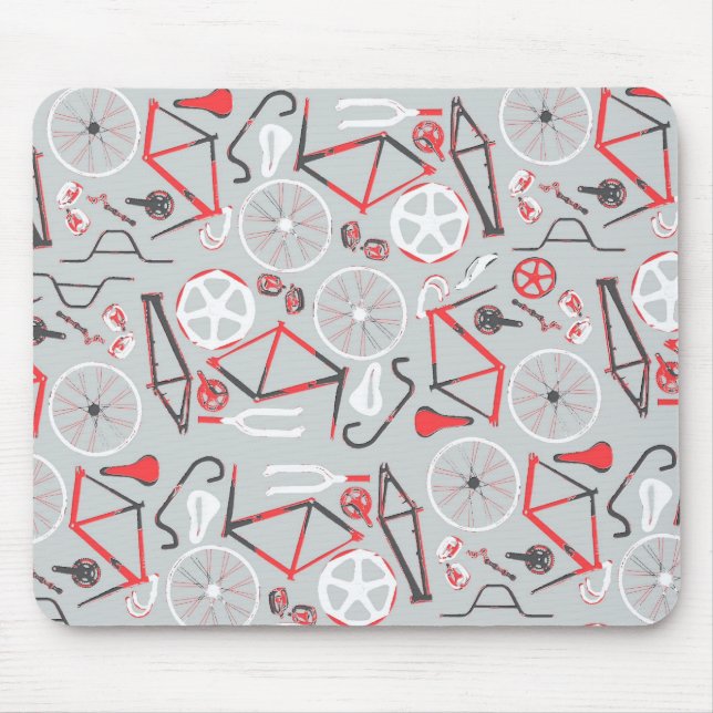 Fahrrad-Muster Mousepad (Vorne)