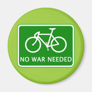 Fahrrad ohne Kriegsbedarf Magnet