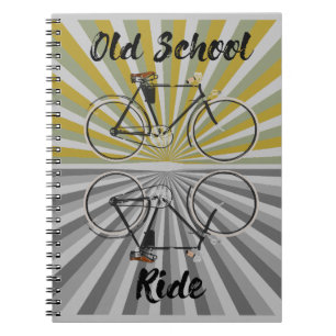 Fahrrad Old-School-Fahrt, Retro-Fahrrad, Nerd, Vin Notizblock