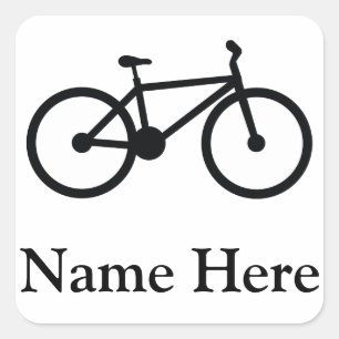 Fahrrad Quadratischer Aufkleber