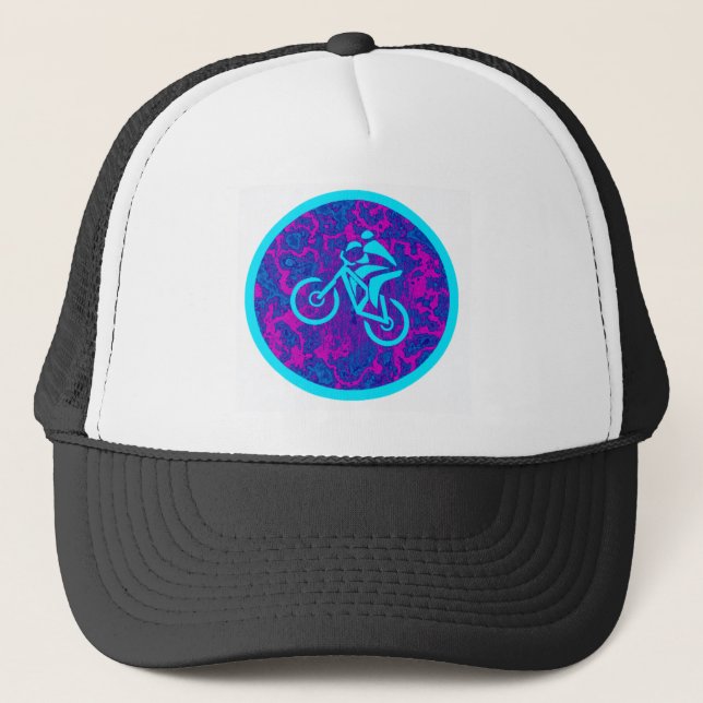 Fahrrad-Querwind Truckerkappe (Vorderseite)