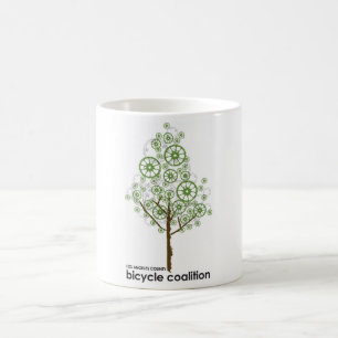 Fahrrad-Räder wachsen auf Bäumen! Kaffeetasse