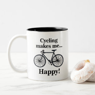 Fahrrad Radfahren Radfahrer Zweifarbige Tasse