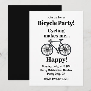 Fahrrad-Radtouren-Party Einladung