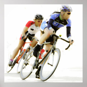 Fahrrad-Rennläufer - Farbe -4 Poster