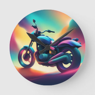 Fahrrad Runde Wanduhr