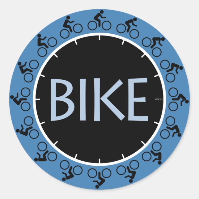 Fahrrad Runder Aufkleber (Vorderseite)