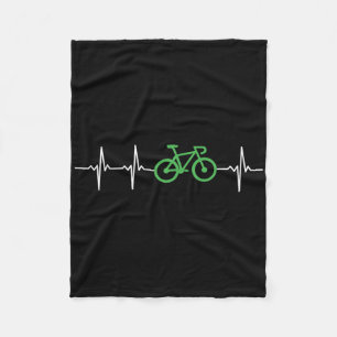 Fahrrad Sinusrhythmus Herzschlag Liebe Radfahren V Fleecedecke