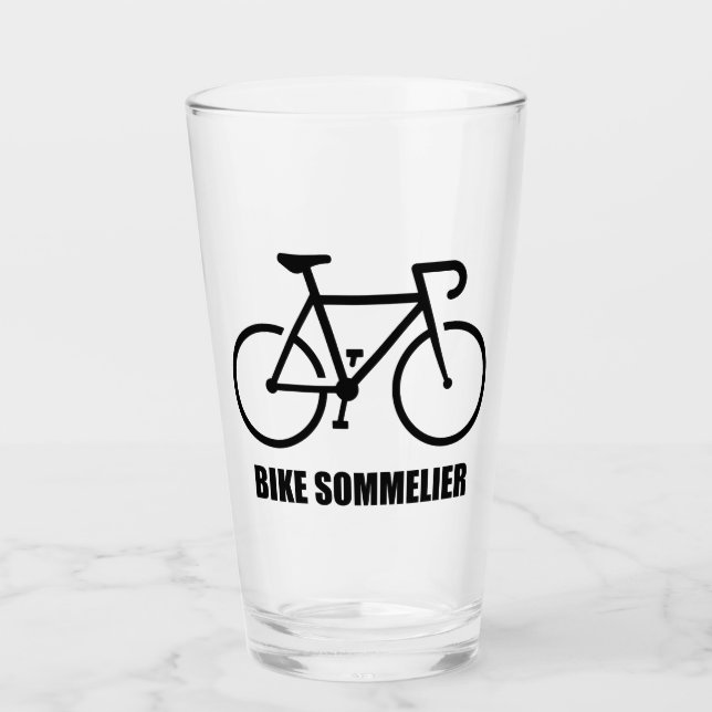 Fahrrad-Sommelier Glas (Vorderseite)