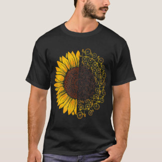 Fahrrad Sonnenblume Rad Lover Fahrradverleih T-Shirt
