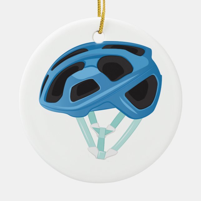 Fahrrad-Sturzhelm Keramik Ornament (Vorne)
