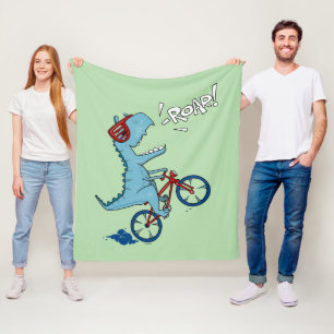 Fahrrad T-Rex Roar Fleecedecke