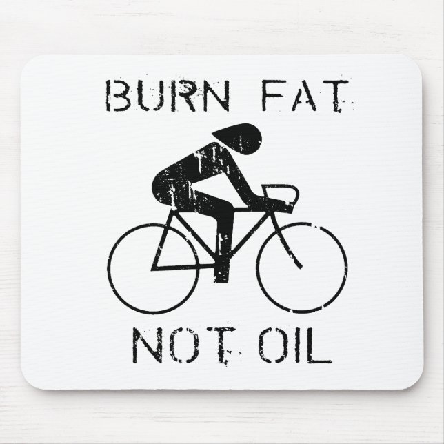 FAHRRAD: T - Shirt Öl des Brandfettes nicht Mousepad (Vorne)