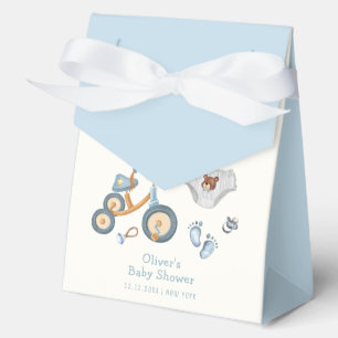 Fahrrad-Teddybär-Spielzeug-Kinderzimmer-Junge-Baby Geschenkschachtel