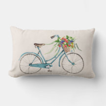 Fahrrad- und Erdbeeren-Kissen
