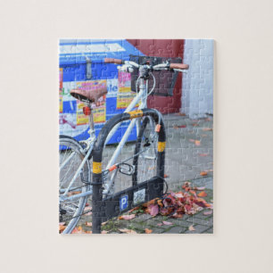Fahrrad und Herbstleaves Islington London Vereinig