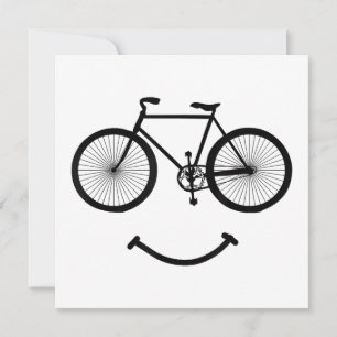 Fahrrad und Lächeln T - Shirt Radfahren Tee Shirt Einladung