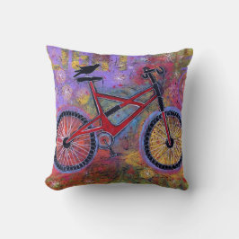 Fahrrad und Raben-Kissen - reine Freude Kissen