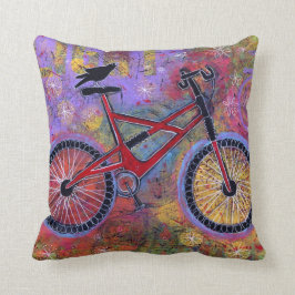 Fahrrad und Raben-Kissen - reine Freude Kissen