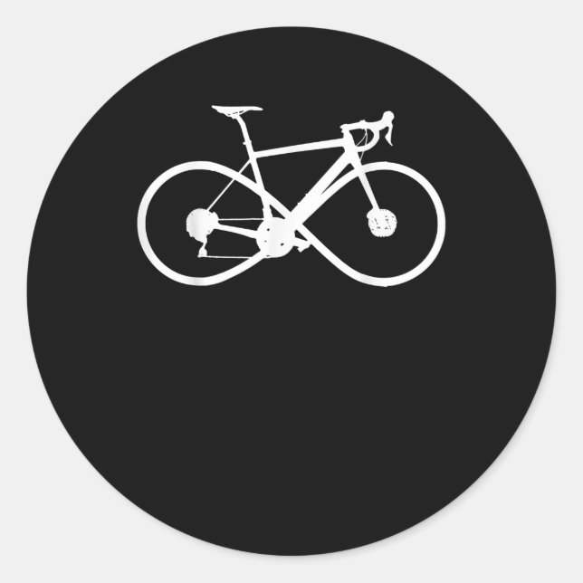 Fahrrad-Unendlichkeit Straße Fahrrad Racing Radfah Runder Aufkleber (Vorderseite)