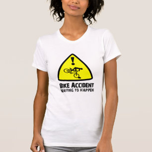 Fahrrad-Unfall wartete, um zu geschehen T-Shirt