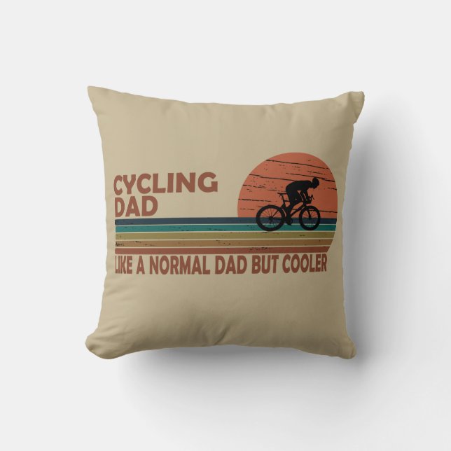 Fahrrad Vater wie ein normaler Vater, aber cooler Kissen (Vorderseite)