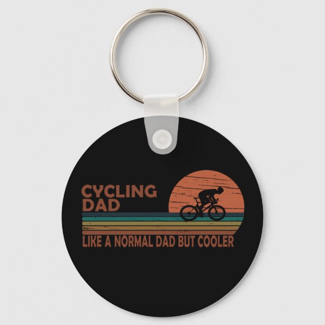 Fahrrad Vater wie ein normaler Vater, aber cooler Schlüsselanhänger (Vorderseite)