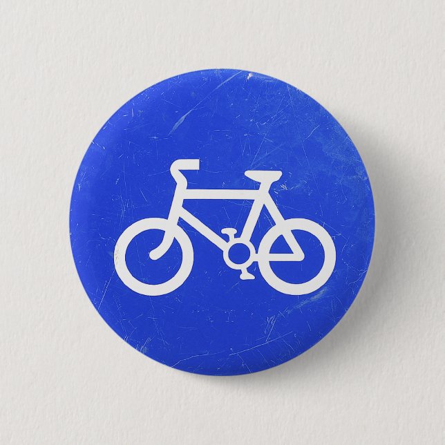 Fahrrad-Verkehrszeichen-Knopf Button (Vorderseite)