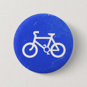 Fahrrad-Verkehrszeichen-Knopf Button