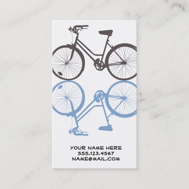 Fahrrad-Visitenkarte Visitenkarte (Vorderseite)