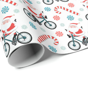 Fahrrad-Weihnachtsgeschenk-Verpackungspapier Geschenkpapier
