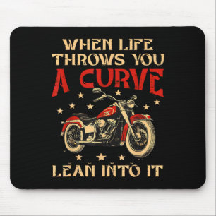Fahrrad, wenn das Leben dir ein kurzes Motorrad Me Mousepad