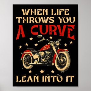 Fahrrad, wenn das Leben dir ein kurzes Motorrad Me Poster
