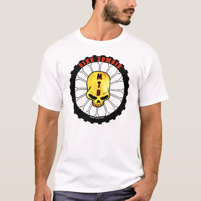 FAHRRAD-ZOMBIE-KNOCHEN-SPEICHEN T-Shirt (Vorderseite)