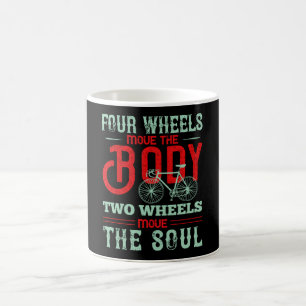 Fahrrad - Zwei Räder bewegen das Soul Kaffeetasse