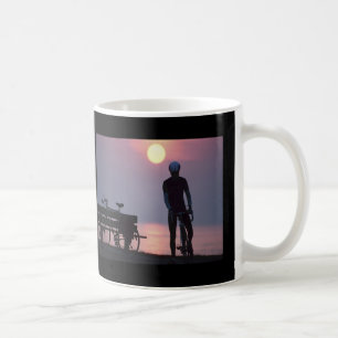 Fahrrad-Zyklus radfahrendes radfahrenquebec Kanada Kaffeetasse