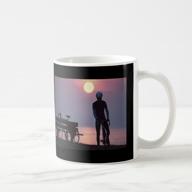Fahrrad-Zyklus radfahrendes radfahrenquebec Kanada Kaffeetasse (Rechts)