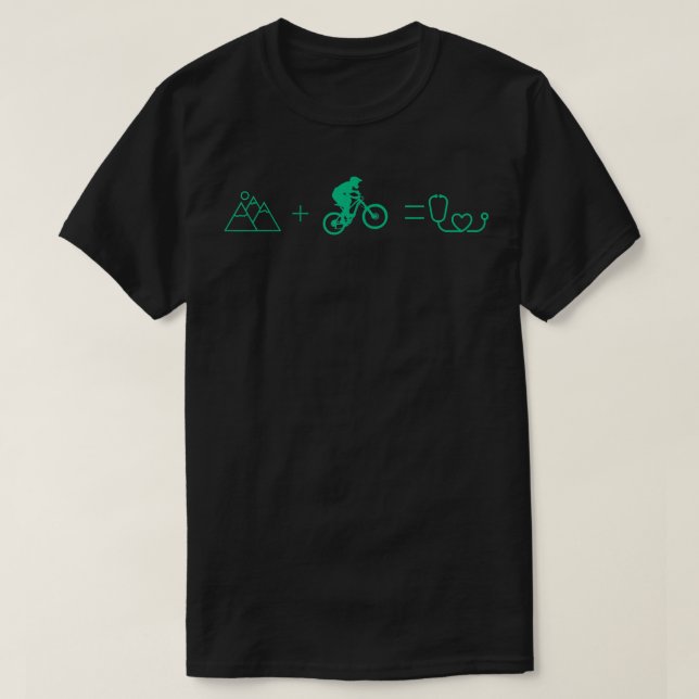 Fahrradabfahrt T-Shirt (Design vorne)