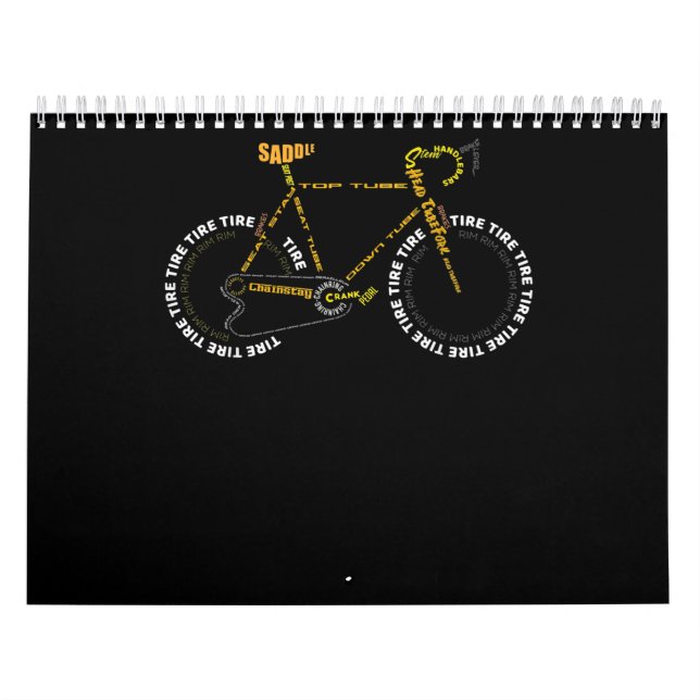 Fahrradanatomie    Cute Cycling ist Lebensgeschenk Kalender (Titelbild)