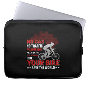 Fahrradart kein Gas kein Verkehr Laptopschutzhülle