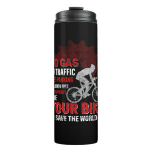 Fahrradart kein Gas kein Verkehr Thermosbecher