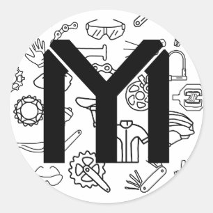 Fahrradaufkleber Runder Aufkleber