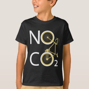 Fahrradbefestigung Rad No CO2 Umweltschutz T-Shirt