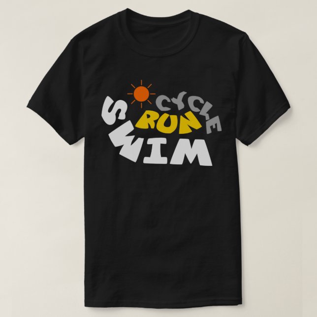 Fahrradbeschleuniger für Triathleten T-Shirt (Design vorne)