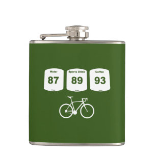 Fahrradbrennstoff: Wasser, Sportgetränk, Kaffee Flachmann