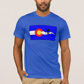 Fahrradcolorado-Flaggen-T - Shirt der Männer