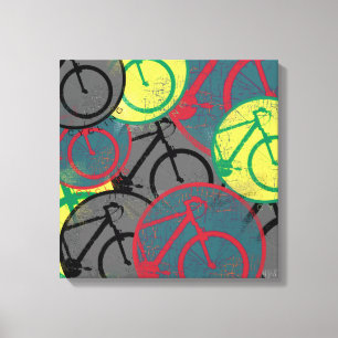 Fahrraddekorkunst Leinwanddruck