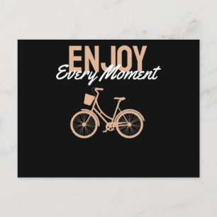 Fahrraddesign - Jeden Augenblick genießen Postkarte