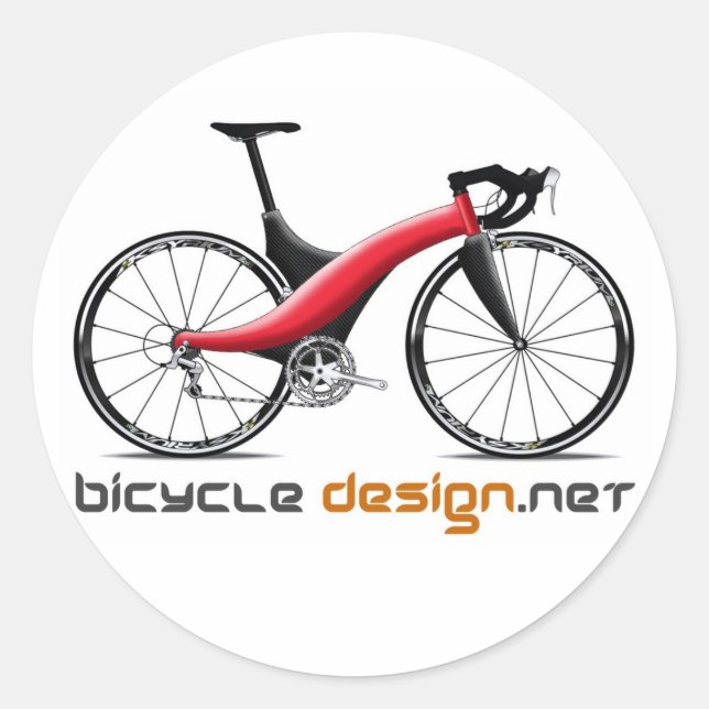 Fahrraddesign Rundkleber Runder Aufkleber (Vorderseite)