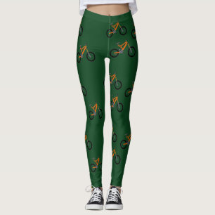 Fahrräder auf Grün Leggings